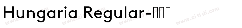 Hungaria Regular字体转换